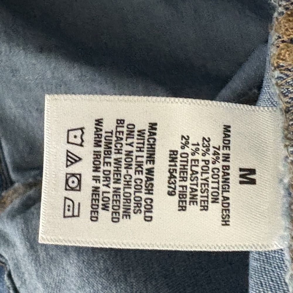 Aeropostale Womens Denim Dress Size Medium Blue Button Front Pockets - Picture 8 of 13